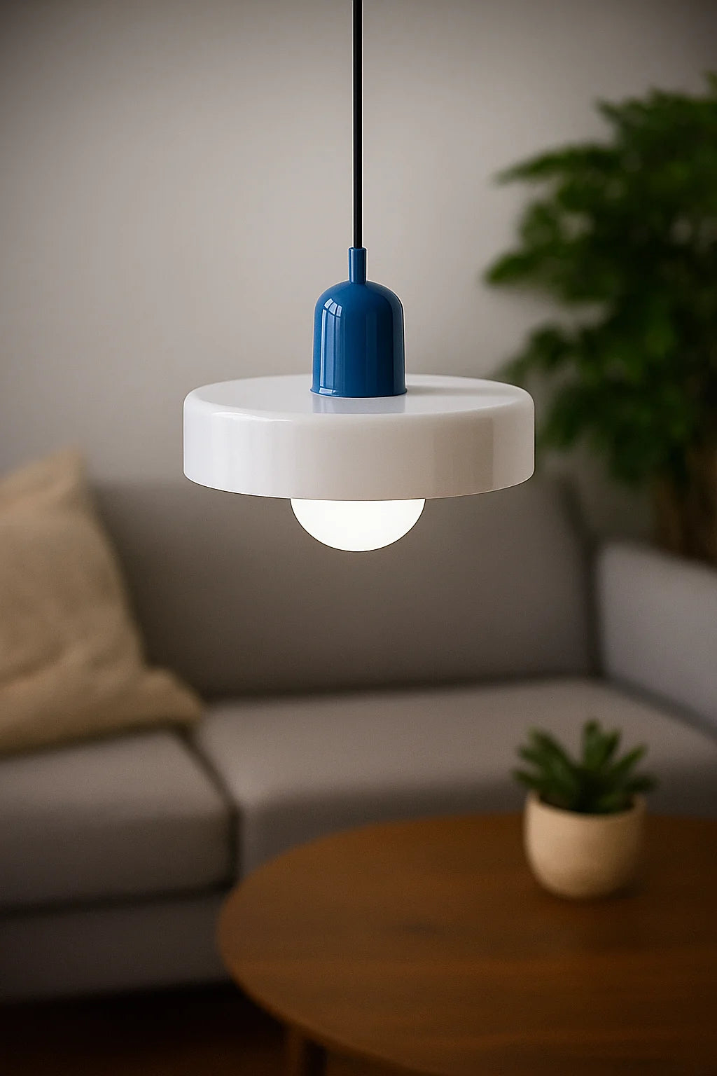 Modern Glass Pendant Light with Sculpted Shade for Dining or Entryway