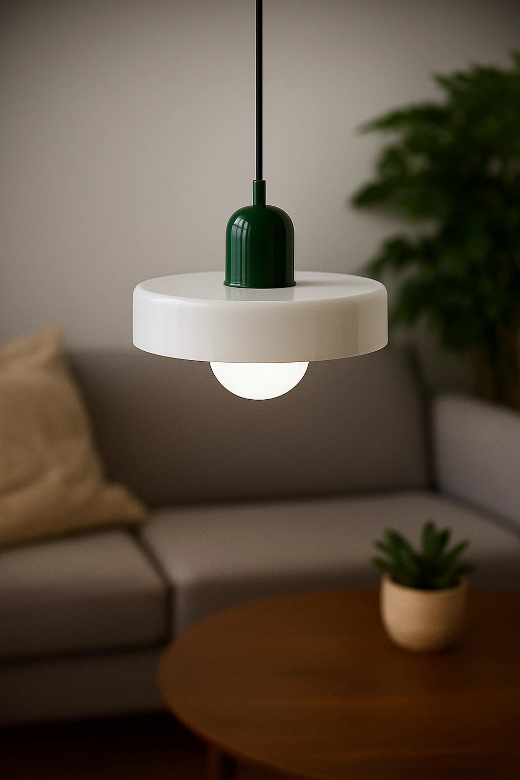 Modern Glass Pendant Light with Sculpted Shade for Dining or Entryway