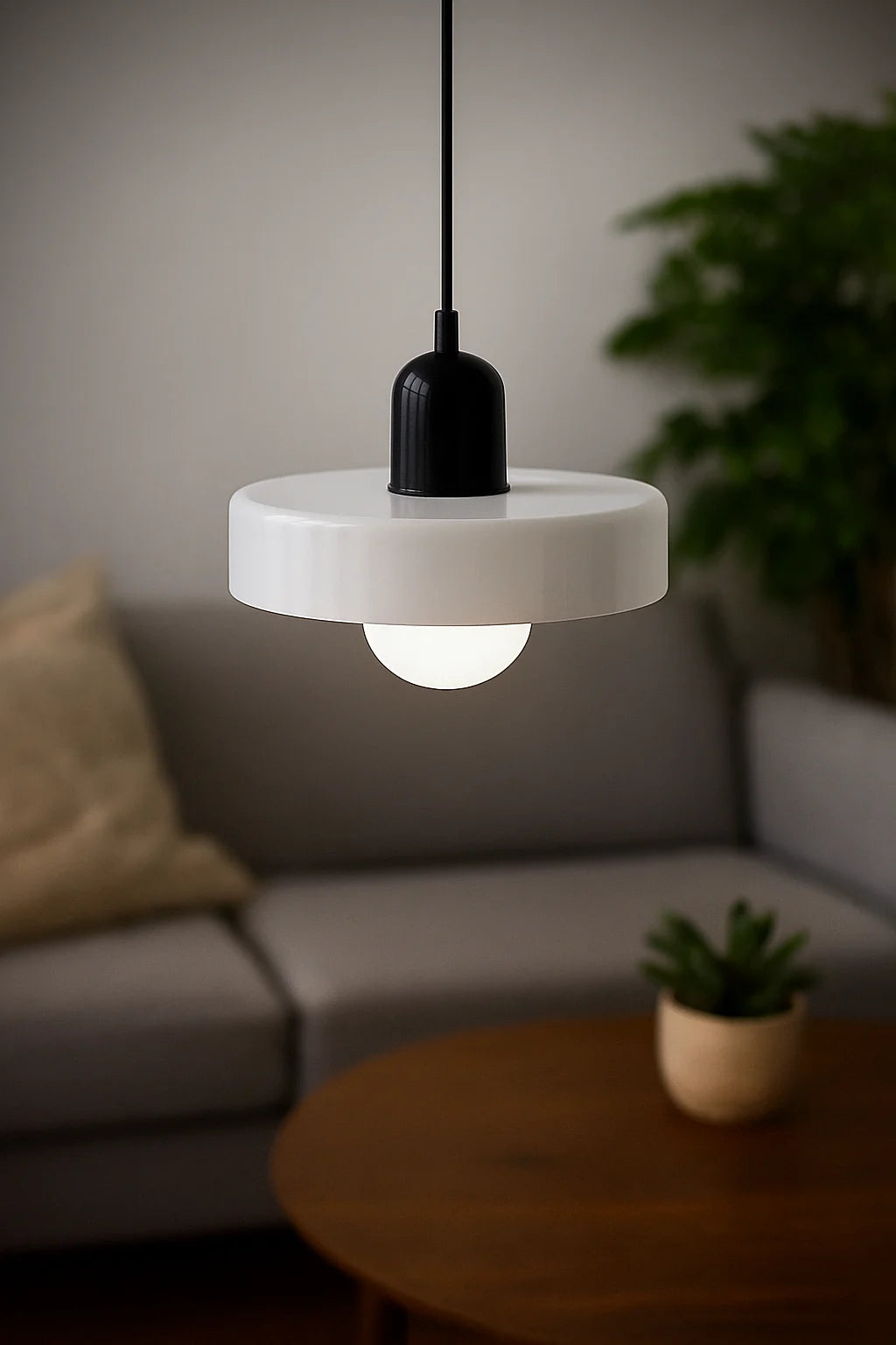 Modern Glass Pendant Light with Sculpted Shade for Dining or Entryway