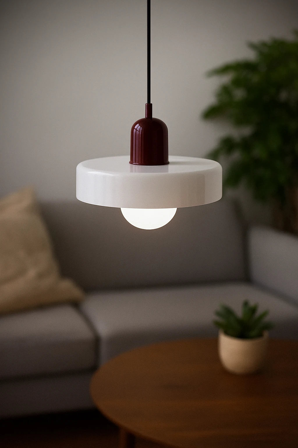 Modern Glass Pendant Light with Sculpted Shade for Dining or Entryway